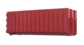 MARGE MODELS, Benne container HOOKLIFT 40m3 Rouge, échelle 1/32, MAR2306-02