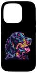 Coque pour iPhone 14 Pro Gordon Setter Pop Art Figurine de race de chien