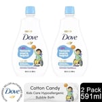 Dove Kids Care Bubble Bath Cotton Candy Hypoallergenic for Delicate Skin,2x591ml