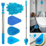 Bathroom Mop Shower Bath Screen Cleaning Tile Kit Floor Cleaner Scrubber Tool