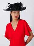 John Lewis Tabitha Upturn Brim Occasion Hat, Black