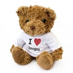 London Teddy Bears Ours en Peluche avec Inscription « I Love Imogen » - Mignon et câlin - Cadeau d'anniversaire, de Noël, de Saint-Valentin