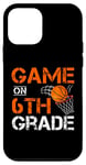 Coque pour iPhone 12 mini Jeux amusants sur le basket-ball de sixième année premier jour d'école