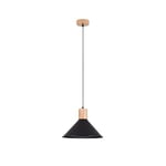 SOLLUX lighting - Suspension Luminaire Jaga - Lampe Pendante - Lustre de Salon Élégante - Longue Durée de Vie - Design Attrayant - Acier - E27, 1x max 15W LED, ~230V, 50Hz - Noir