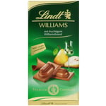 LINDT WILLIAMS PEAR BRANDY LIQUEUR MILK CHOCOLATE BAR (100g) IMPORTED (Lindor)