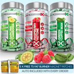 RASPBERRY KETONE + GREEN COFFEE BEAN EXTRACT + GARCINIA CAMBOGIA DIET PILLS