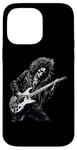 Coque pour iPhone 14 Pro Max Skeleton Guitar Guy Rock And Roll Band Rock On