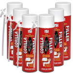 6 X 500ml Expanding Foam Filler Waterproof Sealing Gaps Fills Cavities