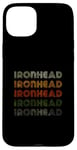 Coque pour iPhone 15 Plus Love Heart Ironhead Tee Grunge Vintage Style Ironhead Noir