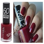 Rimmel London 60 Seconds Super Shine Nail Polish 340 Berries & Cream Quick Dry