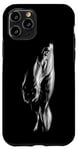 Coque pour iPhone 11 Pro Portrait de cheval Tête de cheval Cavalier Chevaux