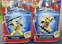 SABAN'S POWER RANGERS NINJA STEEL YELLOW RANGER PLUS MASTER MODE FIGURE X2 RARE!