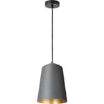 Paco Home - Suspension Salon Lampe Suspendue Table Cuisine Abat-Jour Design Industriel Or (Ø19.5 cm), Suspension - Anthracite