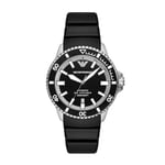 Emporio Armani Men's Analog Automatic Watch with Silicone Strap AR60078