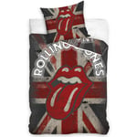 THE ROLLING STONES UNION JACK LIPS SINGLE DUVET COVER SET EUROPEAN BEDDING