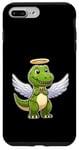 Coque pour iPhone 7 Plus/8 Plus Dino T-Rex Ange avec ailes Halo Cartoon