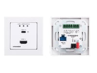 Kramer Electronics Wp-20Ct, Vit, Aluminium, Konventionell, Hdmi, Keystone Adapterplatta, 0 - 40 °C