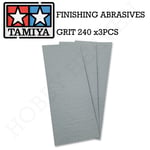 Tamiya Finishing Abrasive P240 X 3pcs 1st Class Fast Shipping 87093