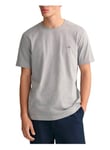 GANT Mens Shield Short Sleeve T-Shirt - Grey 094 - M