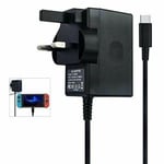 MAIN 3-PIN FAST CHARGER POWER SUPPLY ADAPTER AC TYPE C CABLE FOR NINTENDO SWITCH