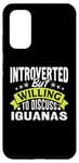 Coque pour Galaxy S20 Iguane drôle introverti mais prêt à discuter des iguanes