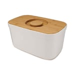 Joseph Joseph Bread Bin with Removable Bamboo Chopping Board Lid - White