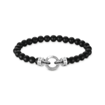 Svart Obsidian Armband