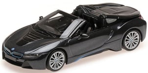 MINICHAMPS - Voiture cabriolet sportif BMW i8 Roadster de 2018 de couleur gri...