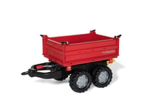 Rolly Mega Trailer Pedal Tractor Tipping Attachment Kids Outdoor Ride On Toy Red