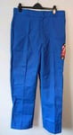 Dickies 874 Chinos Original Fit Straight Trousers Mens W38 L34 Blue Zip Fly