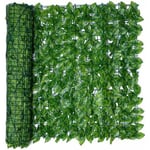 Clture Artificielle de Feuilles de Lierre, 0,5m x 3m Brise Vue Jardin Haie Artificielle en Rouleau, Haie Feuillage Artificiel, Clture d'intimité,