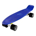 Ridge Skateboards 22" Mini Cruiser Board, Organics, Complet, fabriqué au Royaume-Uni, 55cm Yves Blue/Noir