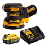 Dewalt DCW210N 18V XR Brushless 125mm Orbital Sander 1 x 4.0Ah Battery & Charger