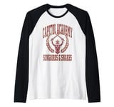 The Ballad of Songbirds and Snakes Capital Academy Crest Raglan Baseball Tee