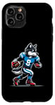 Coque pour iPhone 11 Pro Wolf Football américain pour garçons