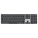 Apple Magic Keyboard avec Touch ID et pavé numérique pour Les Mac avec Puce Apple - Allemand - Touches Noires ​​​​​​​