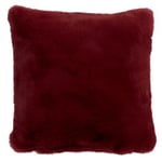 Coussin Imitation Fourrure "Cutie" 45x45cm Rouge