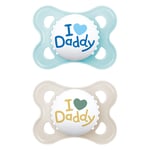 MAM Original Soother Blue Daddy 2-6m 2Pk