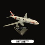 1:400 Skala Metallflygplan Replika Dhl Boeing 757 Flygplan Diecast Modellflygplan Hemmakontor Miniatyrleksaker För Barn - Perfekt 137. BRITISH B777