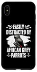 Coque pour iPhone XS Max Facilement distrait par les perroquets gris africains ornithologie