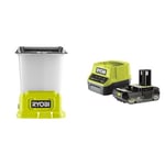 Ryobi - Lanterne LED 18V - 3 intensités - 850 / 375 / 100 Lumens- 1 batterie 2Ah et 1 chargeur rapide