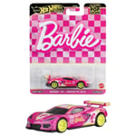 Hot Wheels Pop Culture - Barbie 65 Anniversary Model Car 1:64 Corvette C8 R Toy