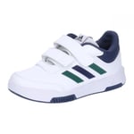 adidas Tensaur Hook and Loop Shoes Running, White/Green/Collegiate Navy, 5 UK Child