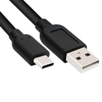 Trifoo Câble USB C de 1 m - Adaptateur USB-C vers USB - Câble de charge - Chargeur rapide - Fiche/fiche - Noir