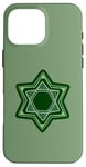 iPhone 16 Pro Max Green Star of David for Hanukkah | Am Yisrael Chai Case