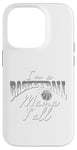 Coque pour iPhone 14 Pro Southern Moms Cadeau de basket-ball fantaisie pour femme Gris et blanc