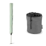 Brabantia - Rotary Cover - Protects from Dirt - Zip Fastener & Premium Peg Bag - with Closing Cord - Durable and Weather Resistant - Storage for up to 150 Pegs - Rotary Dryer - Black