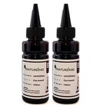 Natureinks 200ml Universal Refill Black Ink dye kit Bottles for CISS or Refillable Cartridge