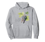 I Think You Are Grape Vintage Fruit Pun Valentine Pullover Hoodie