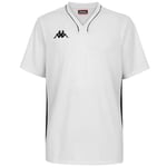 Kappa CALASCIA Maillot de Basket-Ball Homme, White, FR : M (Taille Fabricant : M)